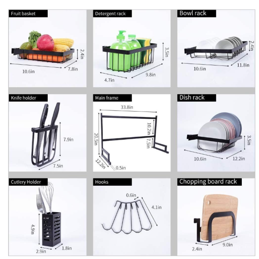 Escurridor de Platos/ Organizador de Cocina