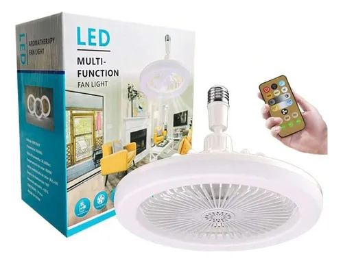 Foco Ventilador Lampara LED con Control Remoto