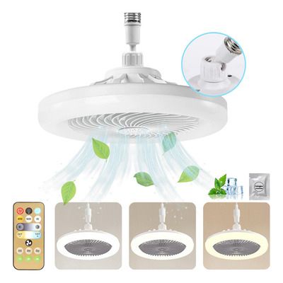 Foco Ventilador Lampara LED con Control Remoto
