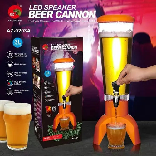 Dispensador De Cerveza/Agua Con Bocina Bluetooth