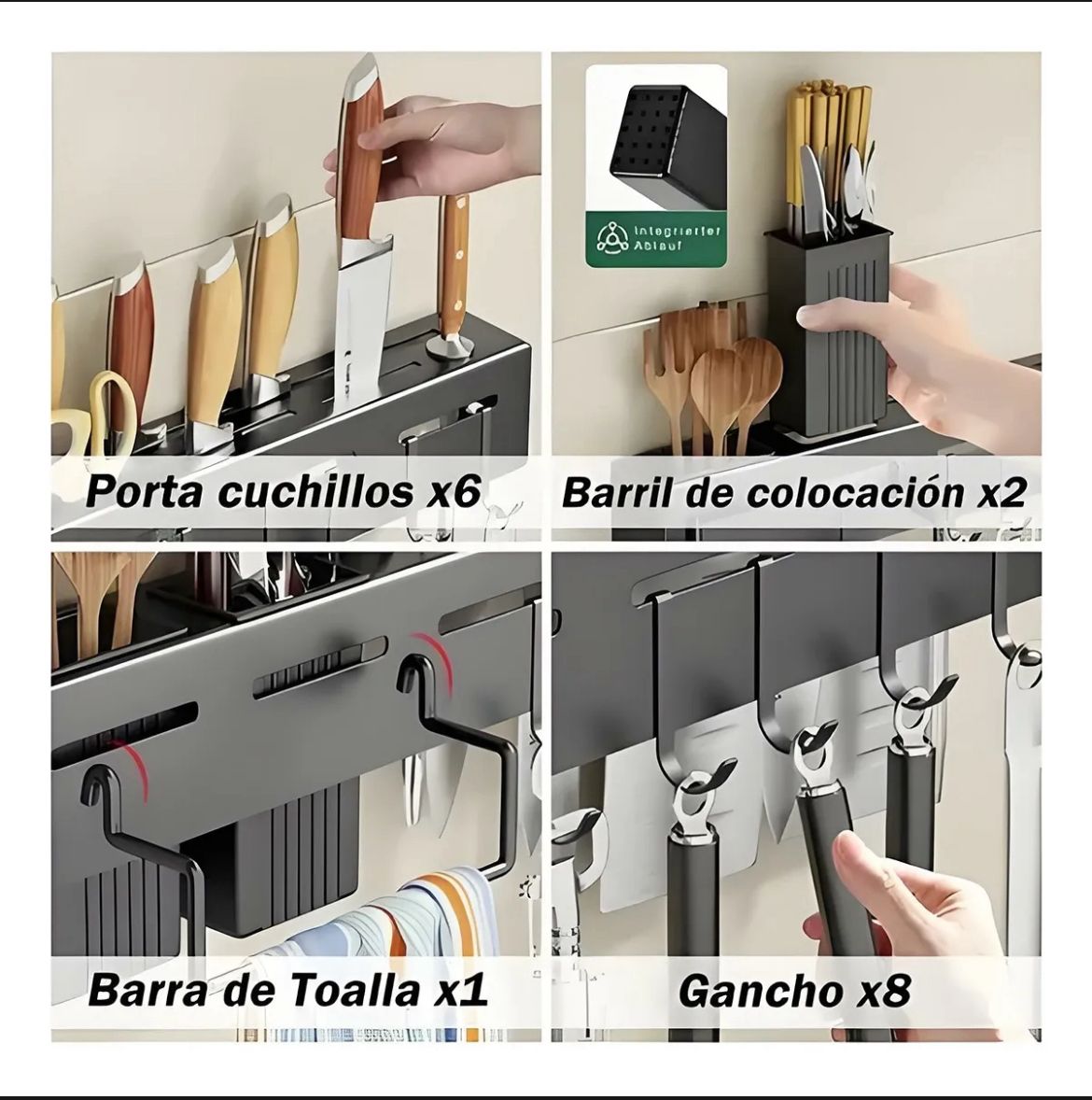 Soporte para Cuchillos de Pared