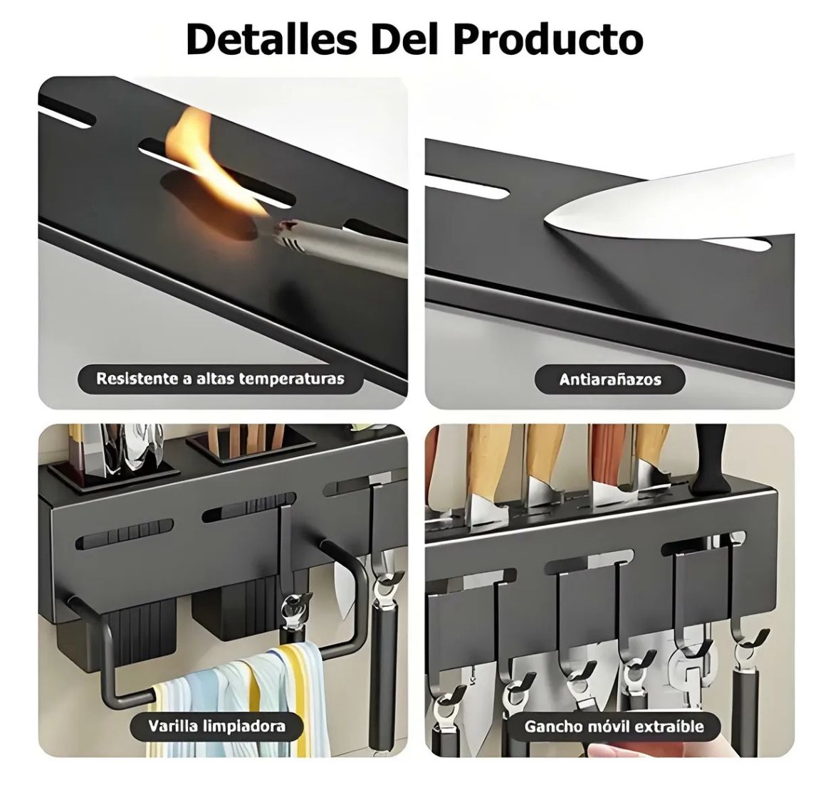 Soporte para Cuchillos de Pared