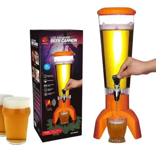 Dispensador De Cerveza/Agua Con Bocina Bluetooth