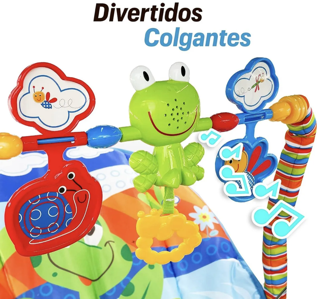 Silla Mecedora de Bebe Interactiva Color Azul