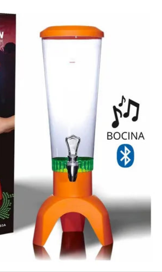 Dispensador De Cerveza/Agua Con Bocina Bluetooth