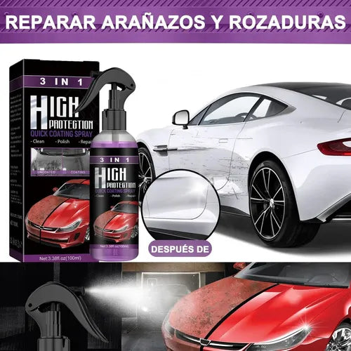 Spray Para Pulir Y Limpiar 3 En 1 Alta Protección