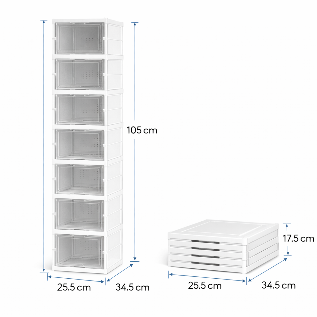 Caja Organizadora De Zapatos 6 Niveles
