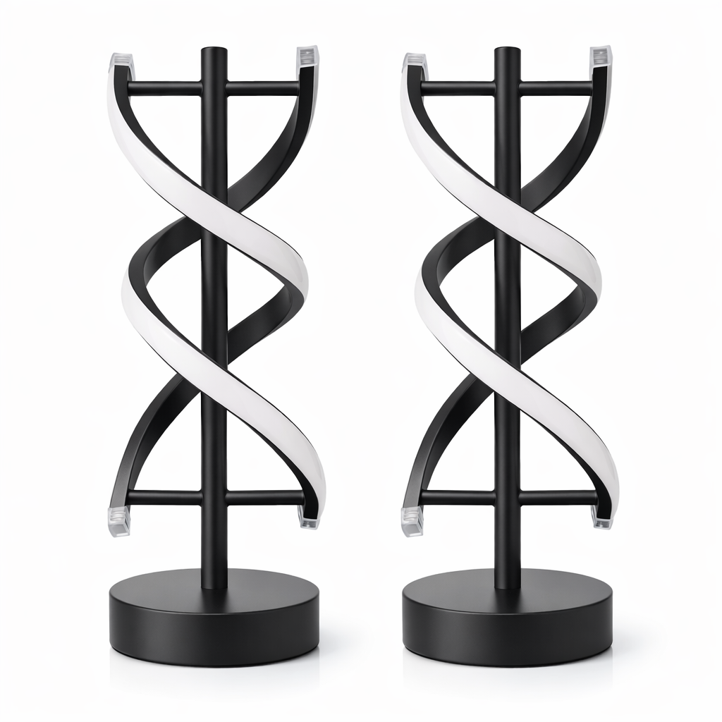 Set de 2 Lámparas LED Espiral Doble