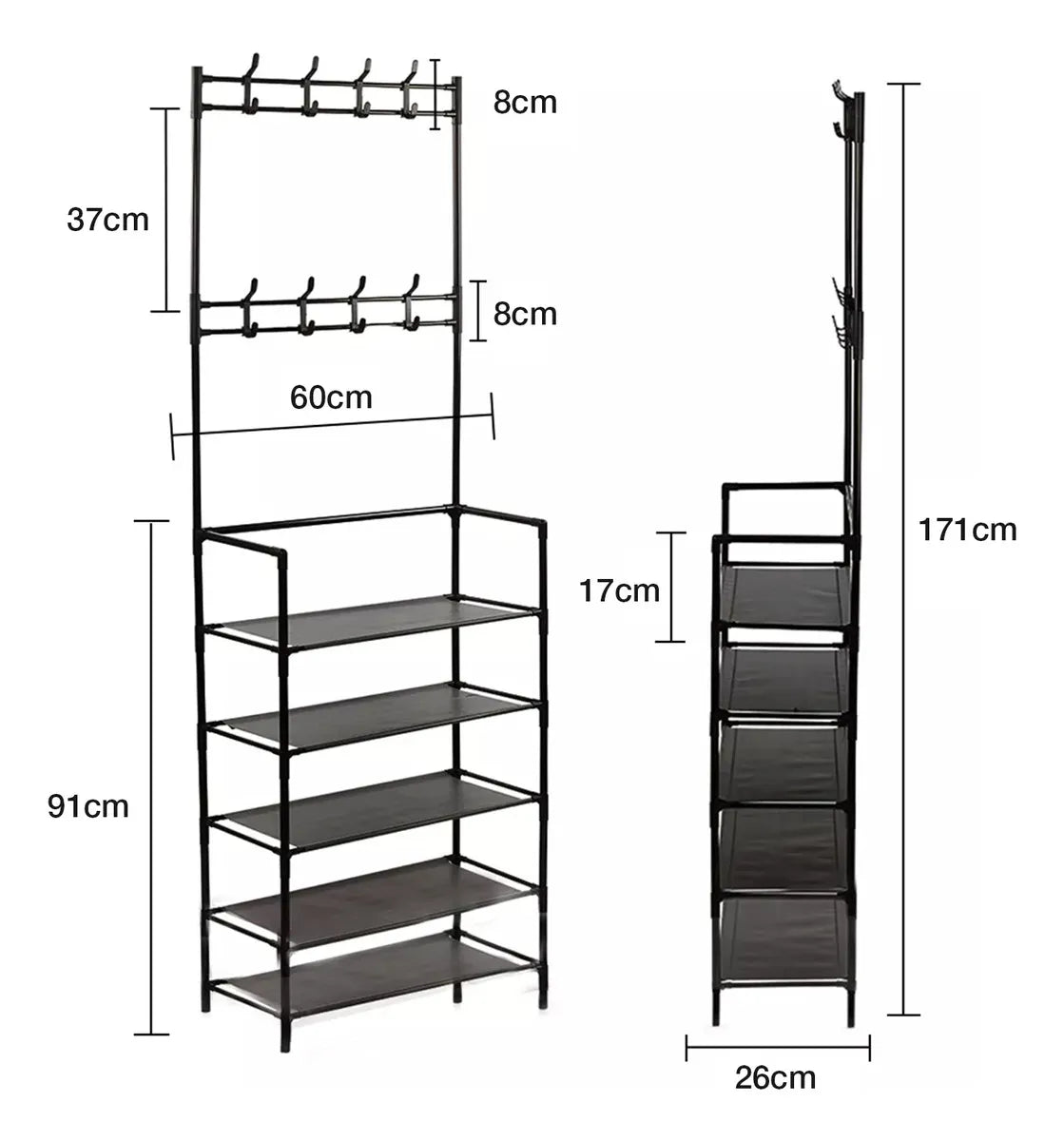 Zapatero/Perchero de Acero