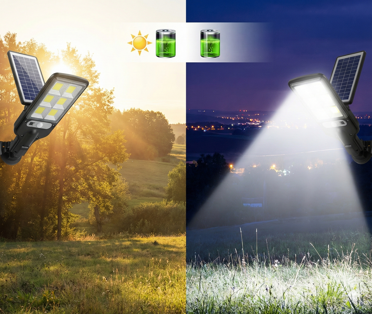 Lámpara Panel Solar Al Aire Libre