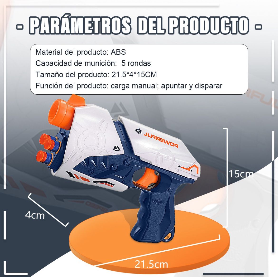 Pistola de Dardos de Espuma