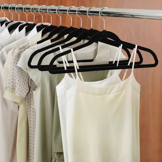 50 Ganchos Para Ropa Aterciopelado