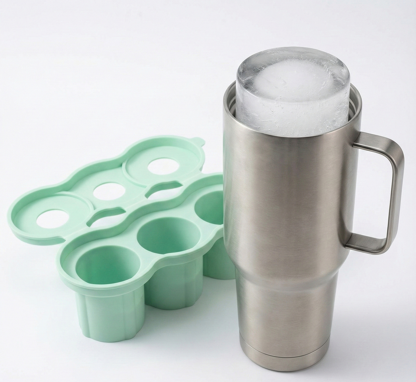 Molde de Hielo Cilíndrico de Silicona para Vasos Térmicos