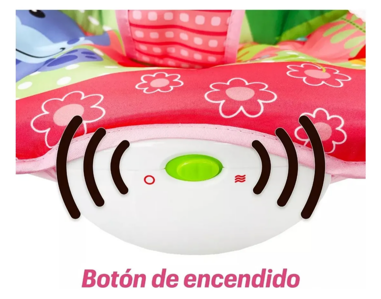 Silla Mecedora de Bebe Interactiva Color Rosa