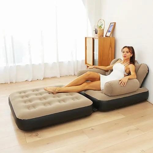Sillón Inflable Sofá Cama 198cm Plegable