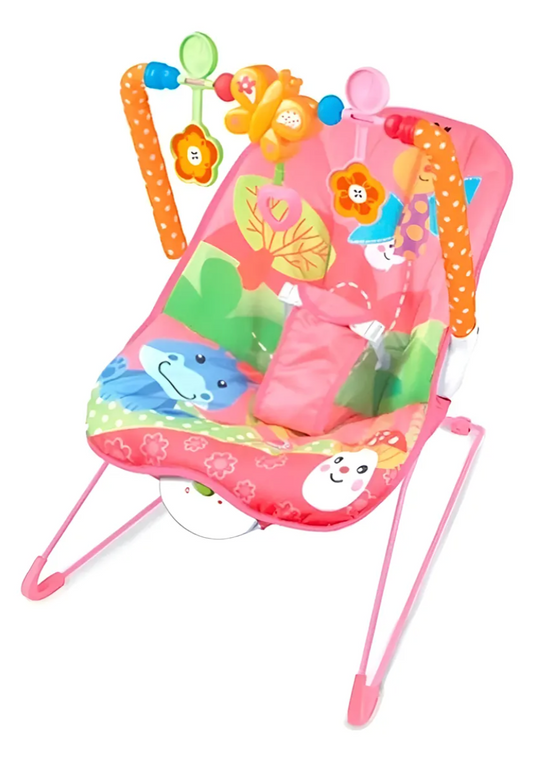 Silla Mecedora de Bebe Interactiva Color Rosa