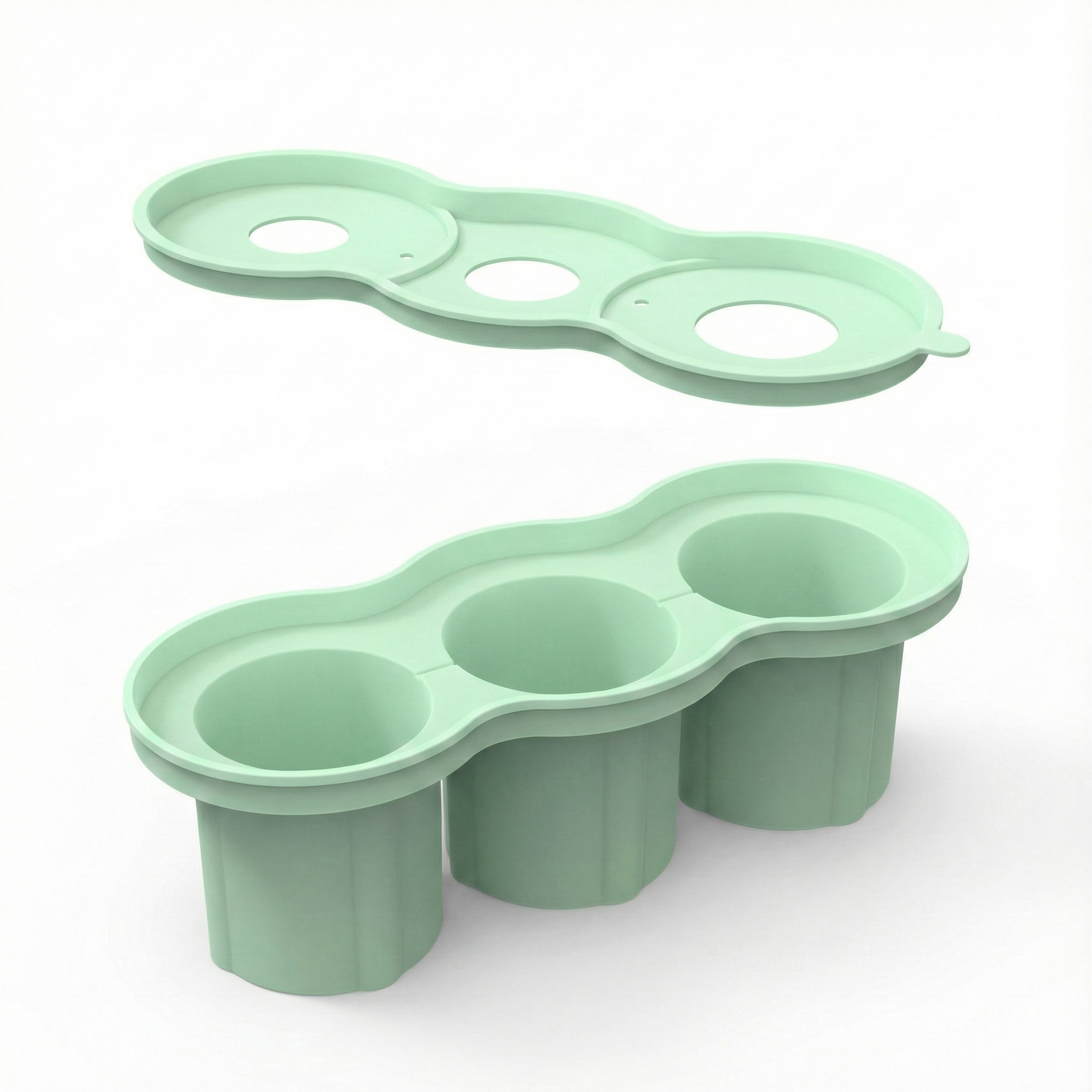 Molde de Hielo Cilíndrico de Silicona para Vasos Térmicos