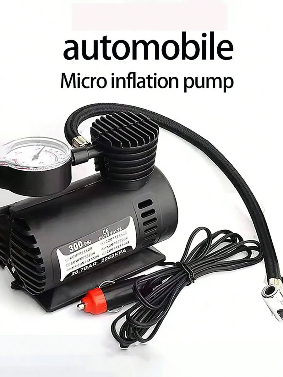 Mini Bomba De Aire Para Inflar 12V Portátil