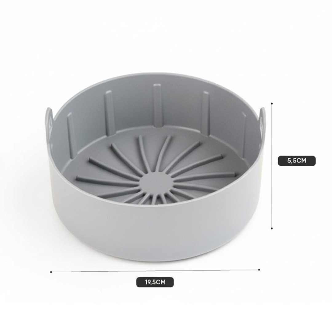 Olla de Silicona para Freidora de Aire (Air Fryer)