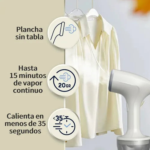 Plancha De Vapor Vertical Y Portátil